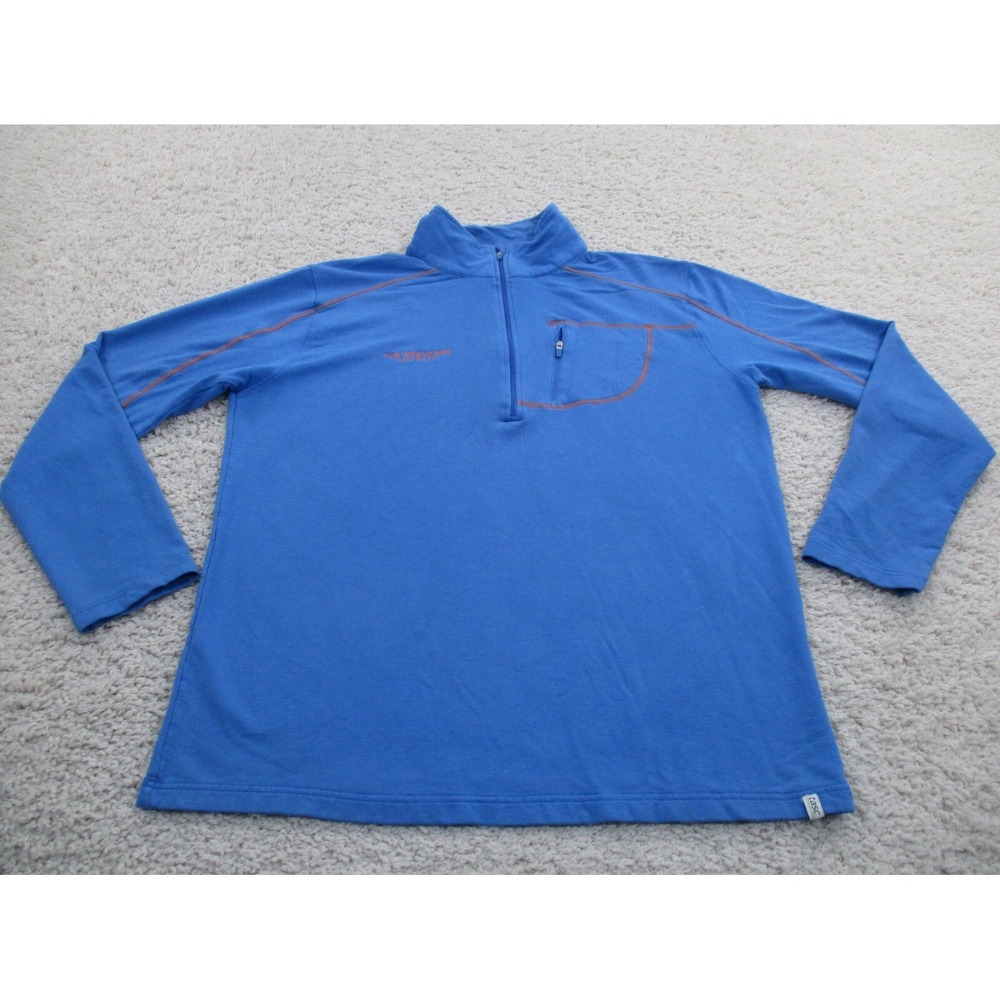 Tasc Performance Sweater Mens Extra Large Blue Long Sleeve 1/4 Zip Golf Bamboo B